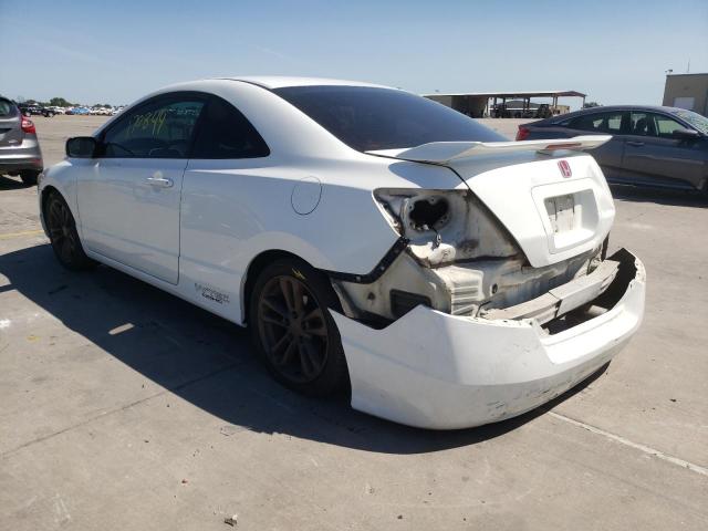 Photo 9 from auction – 2007 HONDA CIVIC SI with VIN 2HGFG21597H710212