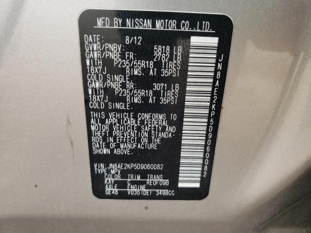 Photo 10 from auction – 2013 NISSAN QUEST S with VIN JN8AE2KP5D9060082