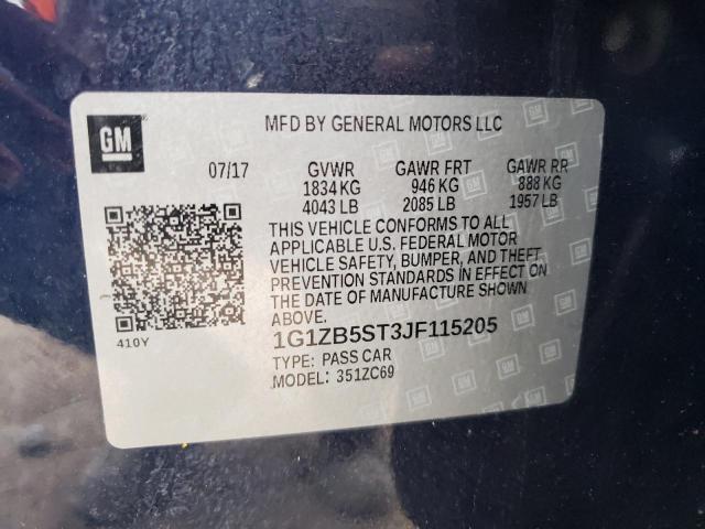 Photo 10 from auction – 2018 CHEVROLET MALIBU LS with VIN 1G1ZB5ST3JF115205