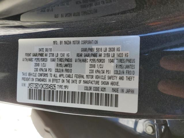 Photo 10 from auction – 2019 MAZDA CX-9 GRAND with VIN JM3TCBDY0K0304505