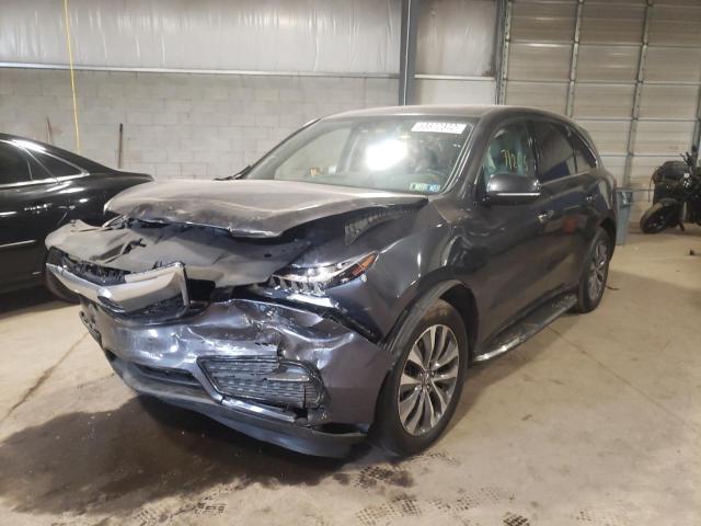 Photo 2 from auction – 2014 ACURA MDX TECHNO with VIN 5FRYD4H49EB033866