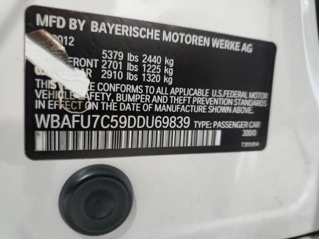 Photo 10 from auction – 2013 BMW 535 XI with VIN WBAFU7C59DDU69839