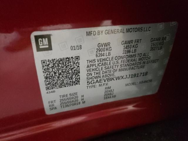 Photo 10 from auction – 2018 BUICK ENCLAVE PR with VIN 5GAEVBKWXJJ191718