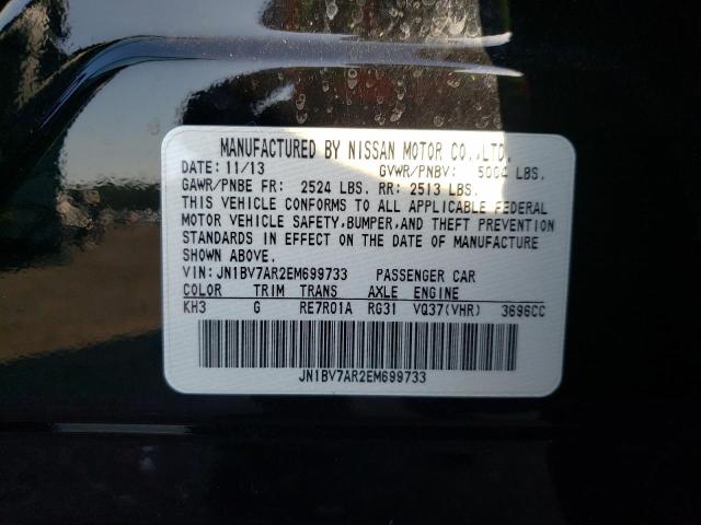 Photo 10 from auction – 2014 INFINITI Q50 BASE with VIN JN1BV7AR2EM699733