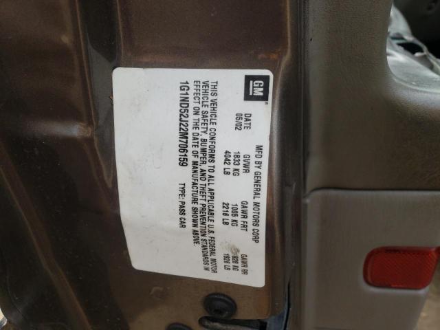 Photo 10 from auction – 2002 CHEVROLET MALIBU with VIN 1G1ND52J22M706159