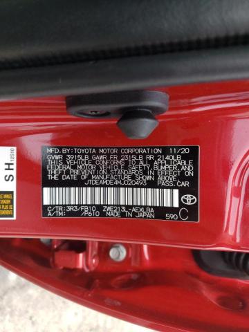 Photo 10 from auction – 2021 TOYOTA COROLLA LE with VIN JTDEAMDE4MJ020493