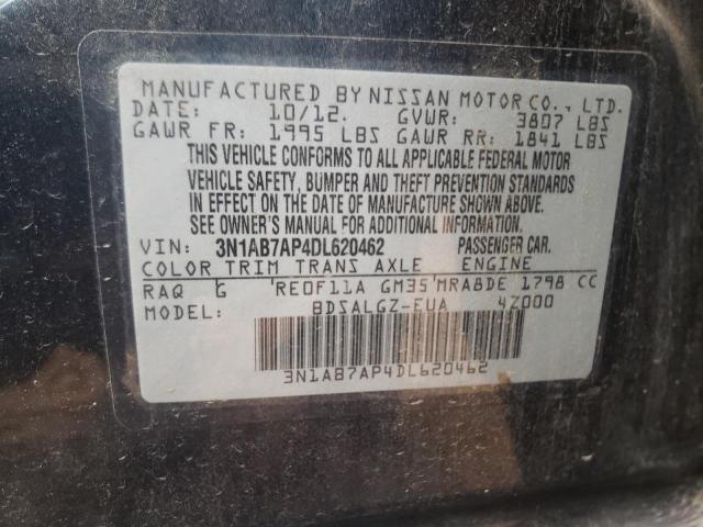 Photo 10 from auction – 2013 NISSAN SENTRA S with VIN 3N1AB7AP4DL620462