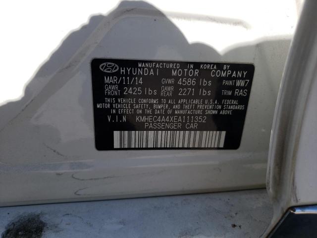 Photo 10 from auction – 2014 HYUNDAI SONATA HYB with VIN KMHEC4A4XEA111352
