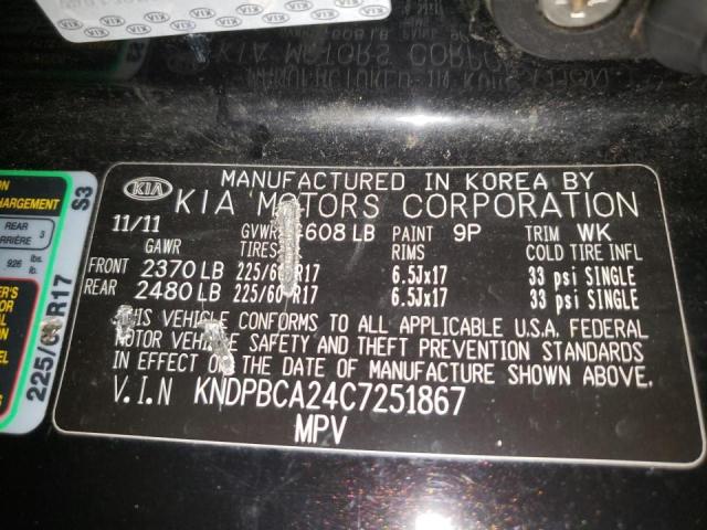 Photo 10 from auction – 2012 KIA SPORTAGE L with VIN KNDPBCA24C7251867