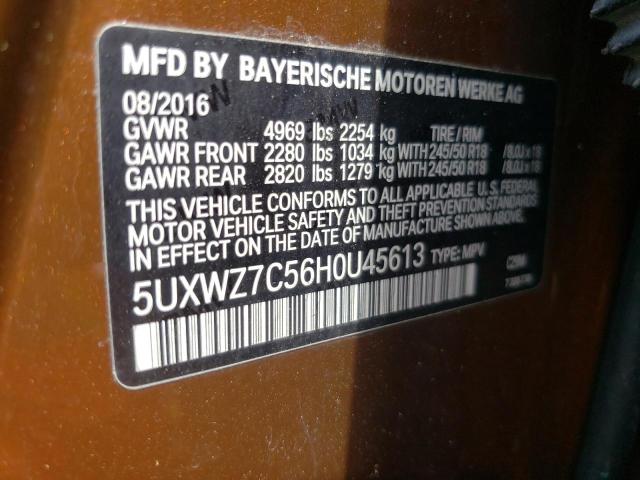 Photo 10 from auction – 2017 BMW X3 SDRIVE2 with VIN 5UXWZ7C56H0U45613
