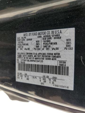 Photo 10 from auction – 1998 FORD F150 with VIN 1FTRF18L4WNC24135