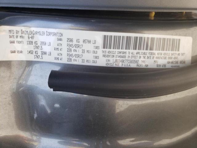 Photo 10 from auction – 2007 JEEP GRAND CHER with VIN 1J8GS48K77C683502