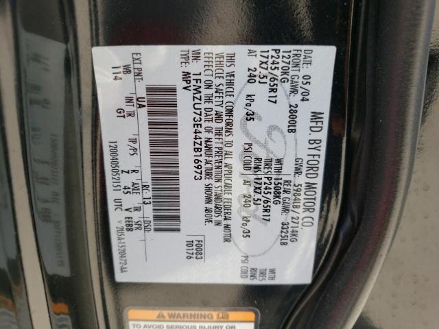 Photo 10 from auction – 2004 FORD EXPLORER X with VIN 1FMZU73E44ZB16973
