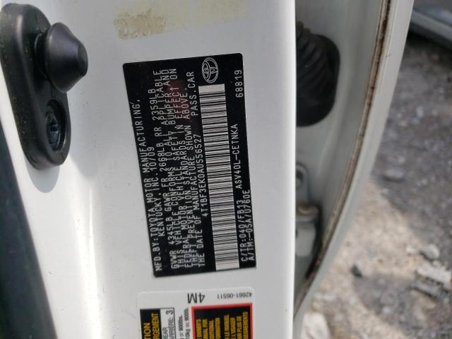 Photo 10 from auction – 2010 TOYOTA CAMRY BASE with VIN 4T1BF3EK0AU556527
