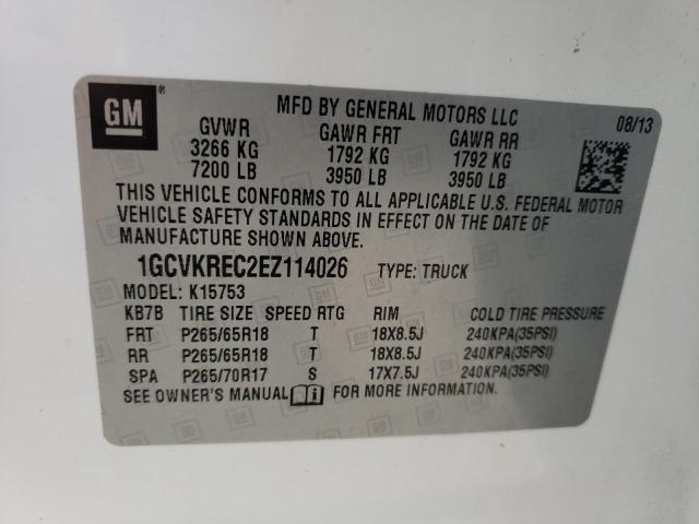 Photo 10 from auction – 2014 CHEVROLET SILVERADO with VIN 1GCVKREC2EZ114026