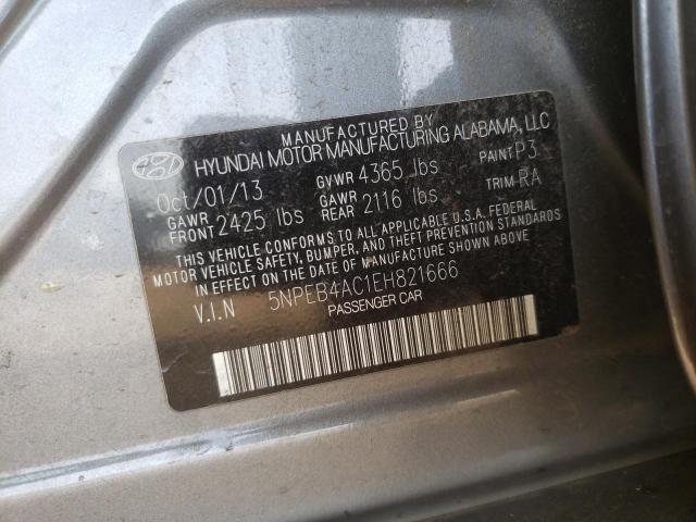 Photo 10 from auction – 2014 HYUNDAI SONATA GLS with VIN 5NPEB4AC1EH821666