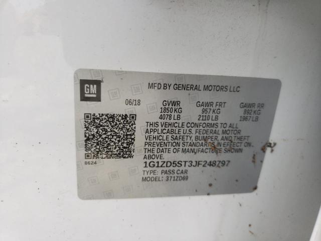 Photo 10 from auction – 2018 CHEVROLET MALIBU LT with VIN 1G1ZD5ST3JF248797