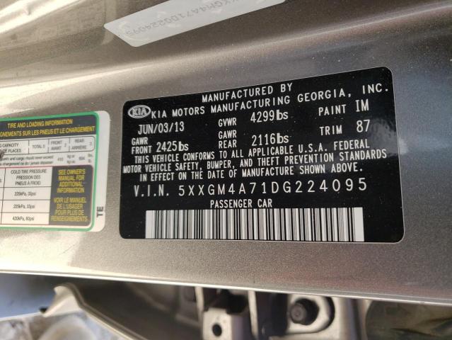 Photo 10 from auction – 2013 KIA OPTIMA LX with VIN 5XXGM4A71DG224095