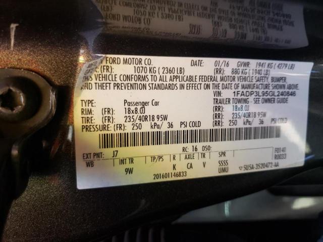 Photo 10 from auction – 2016 FORD FOCUS ST with VIN 1FADP3L95GL240846