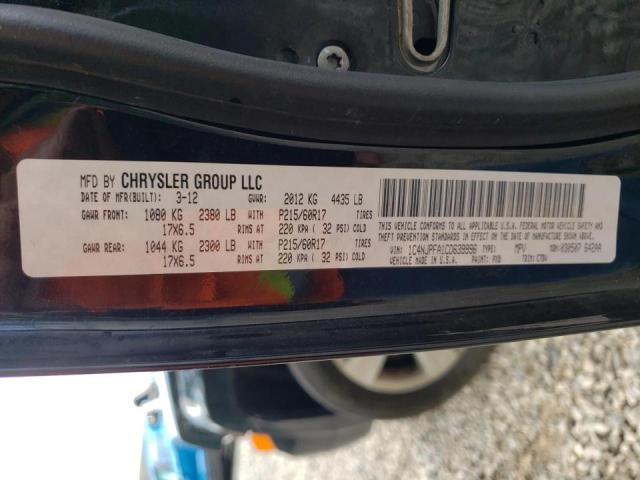 Photo 10 from auction – 2012 JEEP PATRIOT LA with VIN 1C4NJPFA1CD639996