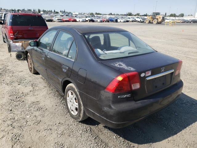Photo 3 from auction – 2001 HONDA CIVIC LX with VIN 2HGES16551H583155