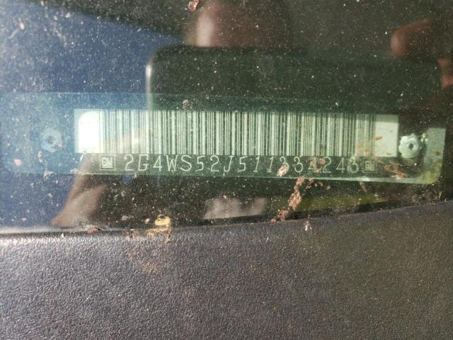 Photo 10 from auction – 2001 BUICK CENTURY CU with VIN 2G4WS52J511334243