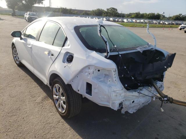 Photo 3 from auction – 2021 TOYOTA COROLLA LE with VIN 5YFEPMAE8MP156253