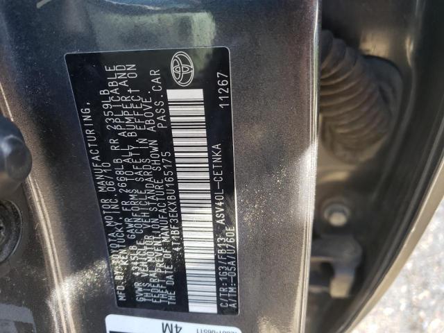Photo 10 from auction – 2011 TOYOTA CAMRY BASE with VIN 4T1BF3EKXBU165175