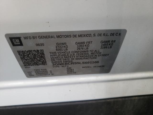 Photo 10 from auction – 2020 CHEVROLET BLAZER 2LT with VIN 3GNKBCRS5LS691166