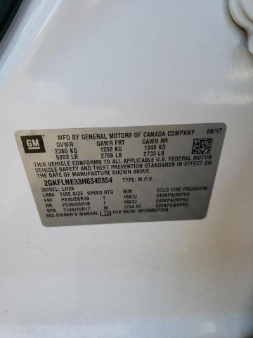 Photo 10 from auction – 2017 GMC TERRAIN SL with VIN 2GKFLNE33H6345354