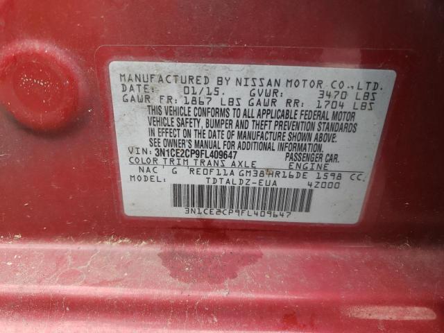 Photo 10 from auction – 2015 NISSAN VERSA NOTE with VIN 3N1CE2CP9FL409647