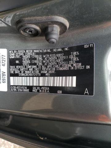 Photo 10 from auction – 2011 TOYOTA SIENNA LE with VIN 5TDKK3DC4BS131778