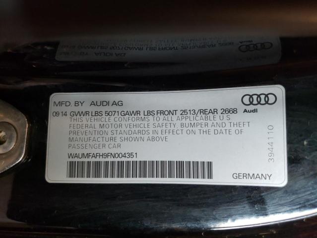 Photo 10 from auction – 2015 AUDI A5 PREMIUM with VIN WAUMFAFH9FN004351