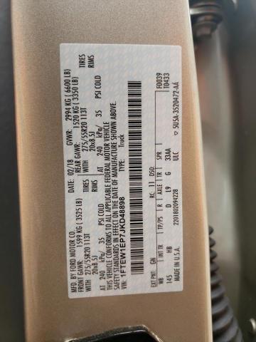 Photo 10 from auction – 2018 FORD F150 SUPER with VIN 1FTEW1EP7JKD48898