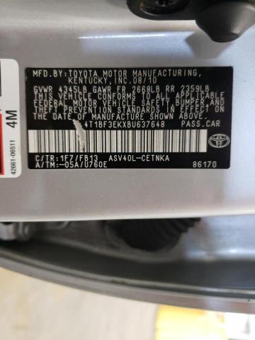 Photo 10 from auction – 2011 TOYOTA CAMRY BASE with VIN 4T1BF3EKXBU637648