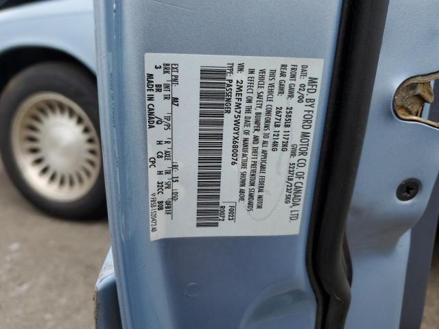 Photo 10 from auction – 2000 MERCURY GRAND MARQ with VIN 2MEFM75W0YX680076