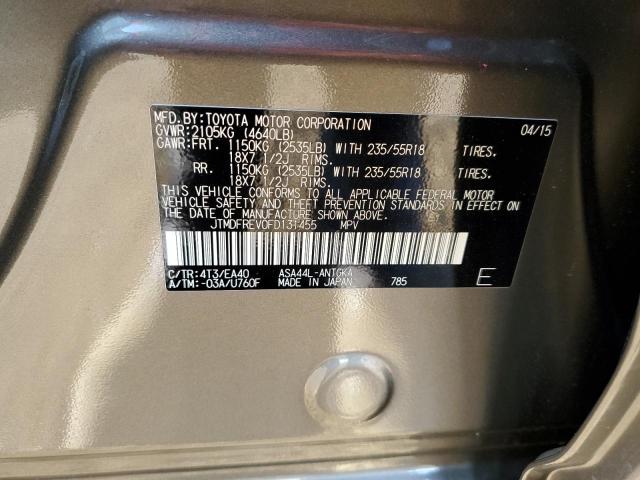Photo 10 from auction – 2015 TOYOTA RAV4 LIMIT with VIN JTMDFREV0FD131455