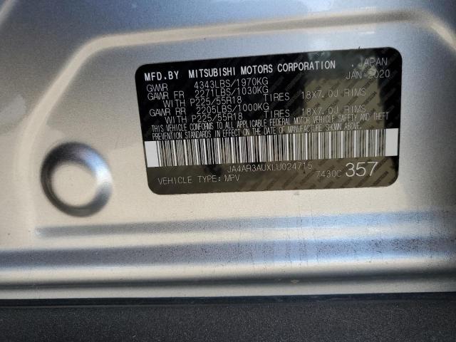 Photo 10 from auction – 2020 MITSUBISHI OUTLANDER with VIN JA4AR3AUXLU024715
