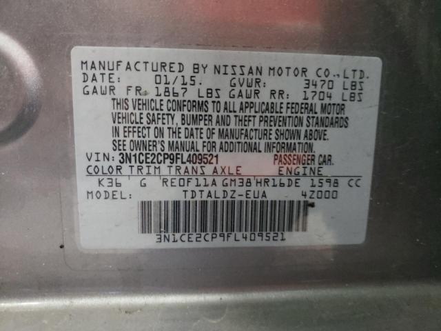 Photo 10 from auction – 2015 NISSAN VERSA NOTE with VIN 3N1CE2CP9FL409521
