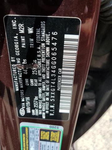 Photo 10 from auction – 2016 KIA OPTIMA LX with VIN 5XXGT4L34GG065476