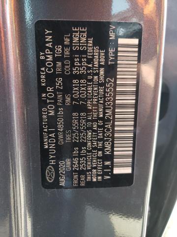 Photo 10 from auction – 2021 HYUNDAI TUCSON LIM with VIN KM8J3CAL2MU335552
