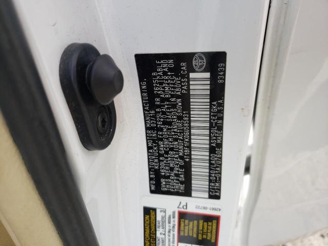Photo 10 from auction – 2016 TOYOTA CAMRY with VIN 4T1BF1FK0GU585831