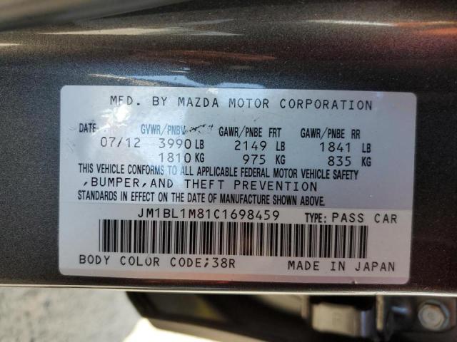 Zdjęcie 10 z aukcji – 2012 MAZDA 3 I z VIN JM1BL1M81C1698459
