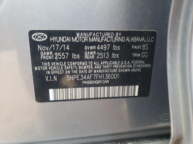 Photo 10 from auction – 2015 HYUNDAI SONATA SPO with VIN 5NPE34AF7FH136001