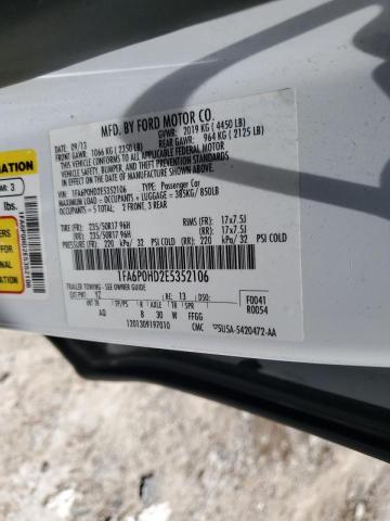Photo 10 from auction – 2014 FORD FUSION SE with VIN 1FA6P0HD2E5352106