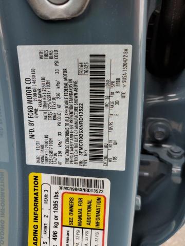 Photo 10 from auction – 2022 FORD BRONCO SPO with VIN 3FMCR9B6XNRD13522