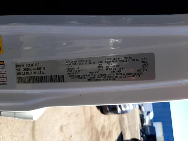 Photo 10 from auction – 2021 JEEP GLADIATOR with VIN 1C6HJTAG4ML503118