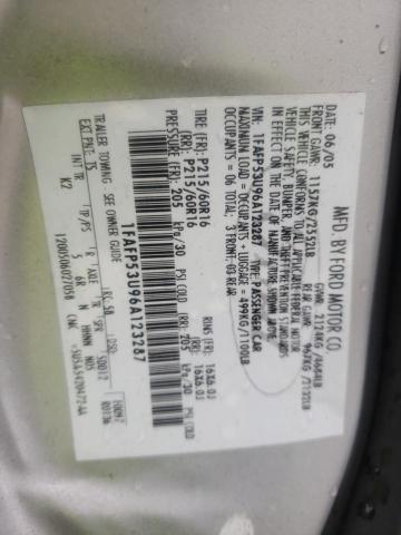 Photo 10 from auction – 2006 FORD TAURUS SE with VIN 1FAFP53U96A123287