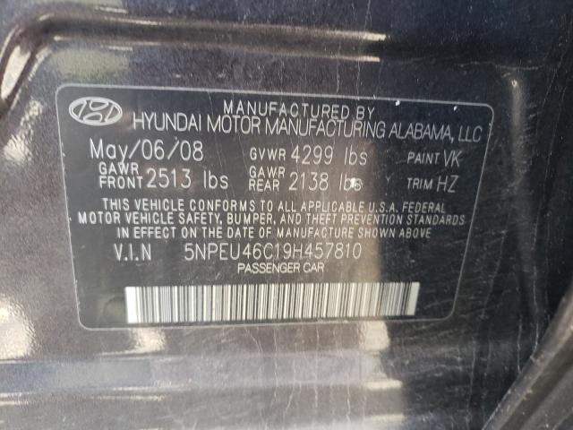 Photo 10 from auction – 2009 HYUNDAI SONATA SE with VIN 5NPEU46C19H457810