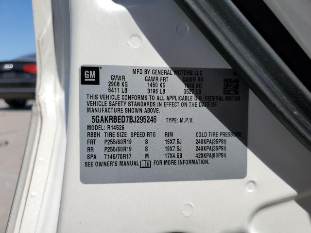 Photo 10 from auction – 2011 BUICK ENCLAVE CX with VIN 5GAKRBED7BJ295246